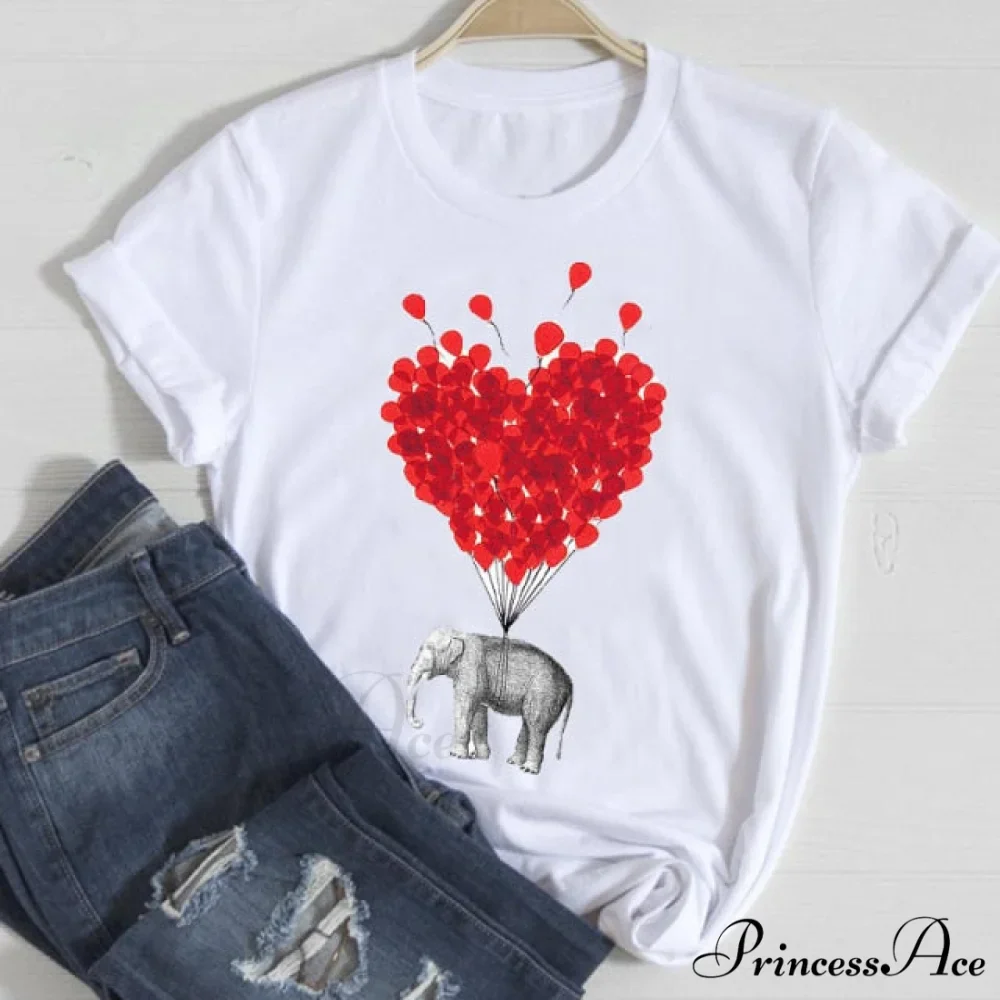 Graphic Lady Print Female T-Shirt - Image 14
