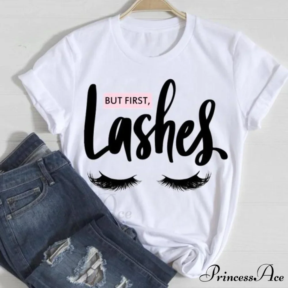 Graphic Lady Print Female T-Shirt - Image 19
