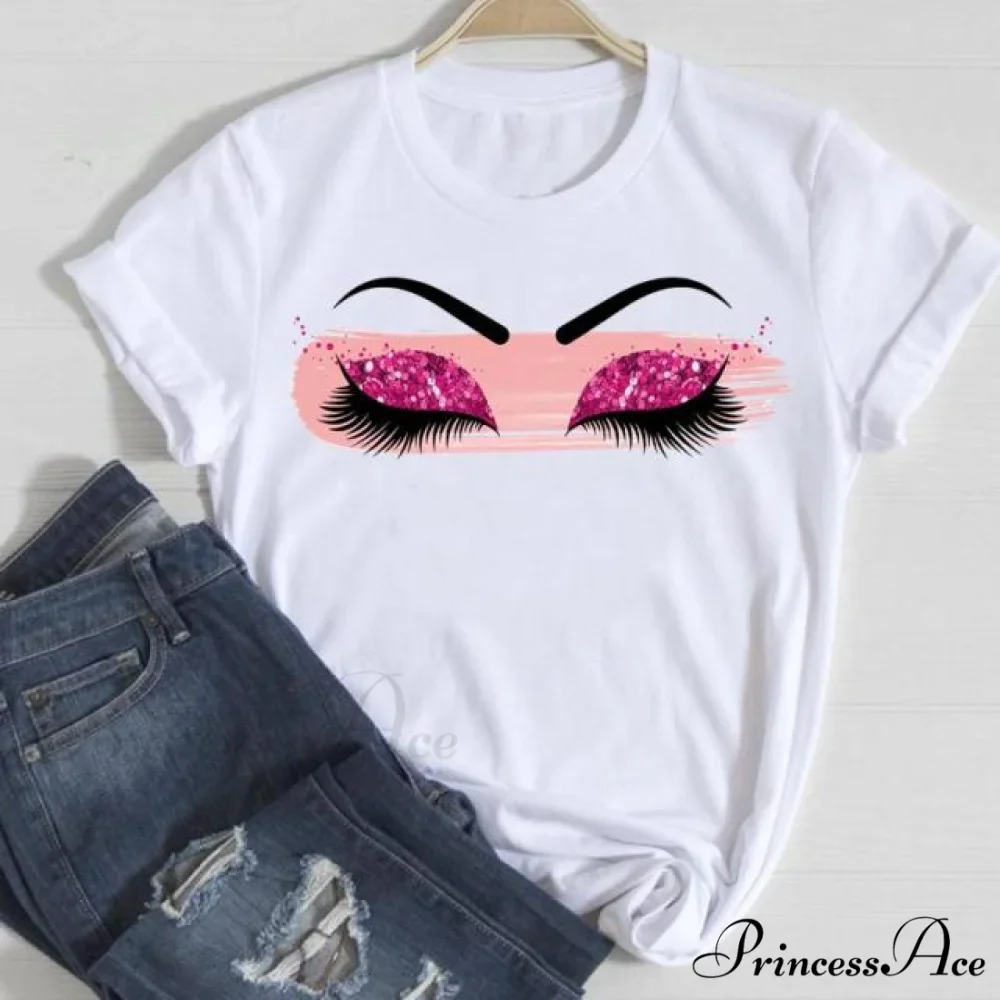 Graphic Lady Print Female T-Shirt - Image 22