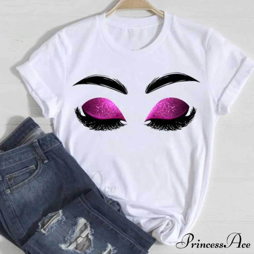 Graphic Lady Print Female T-Shirt - Image 24