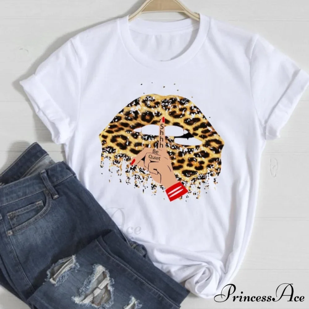 Graphic Lady Print Female T-Shirt - Image 30