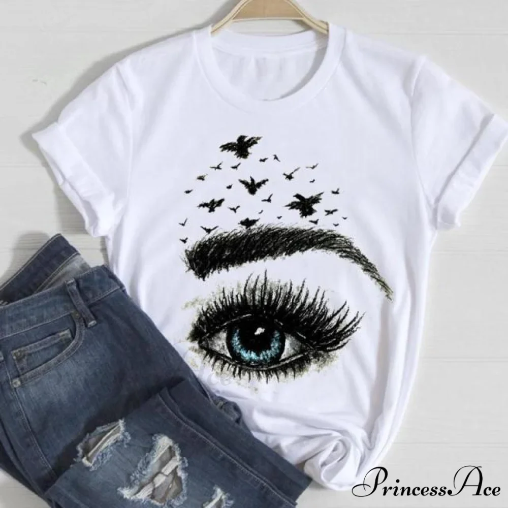 Graphic Lady Print Female T-Shirt - Image 4