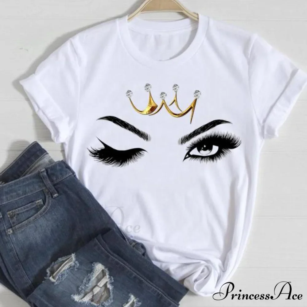 Graphic Lady Print Female T-Shirt - Image 5
