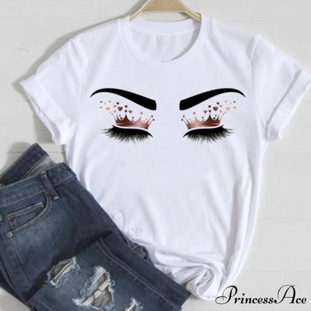Graphic Lady Print Female T-Shirt - Image 7