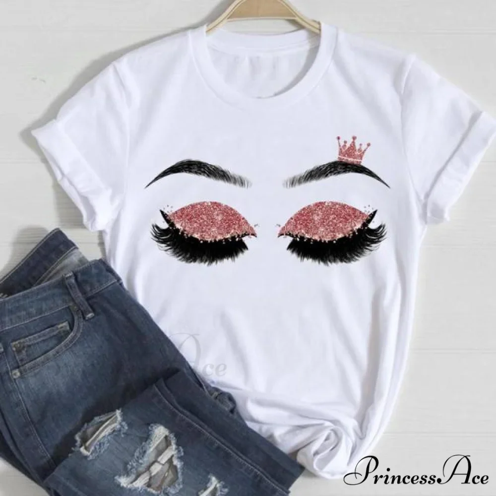 Graphic Lady Print Female T-Shirt - Image 8