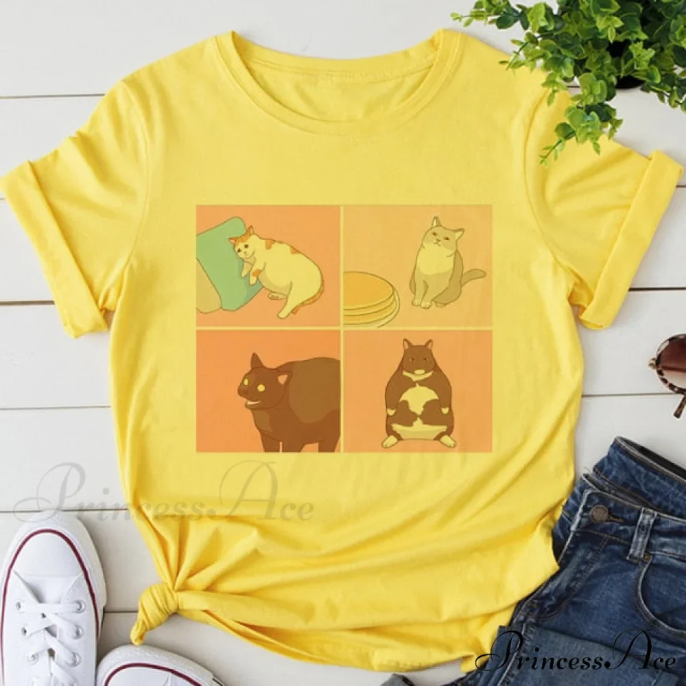 Fashion Korean Aesthetic White T Shirt - Image 2