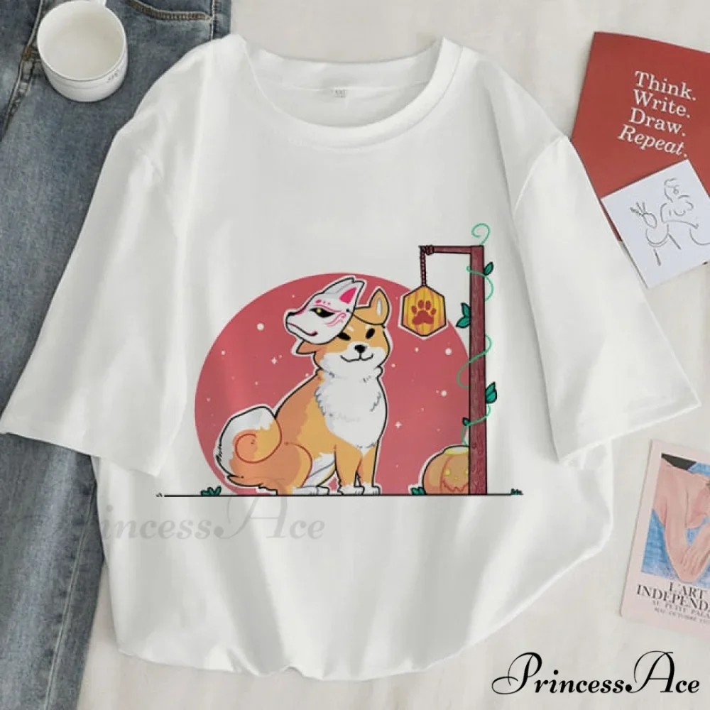 Fashion Korean Aesthetic White T Shirt - Image 22