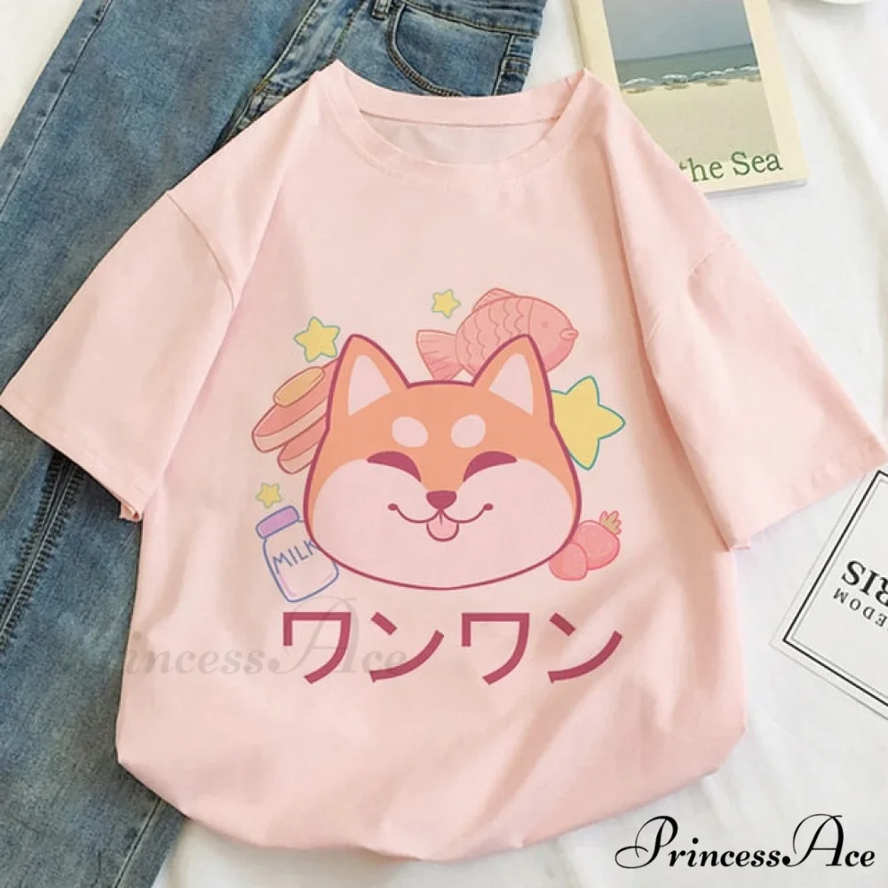 Fashion Korean Aesthetic White T Shirt - Image 4