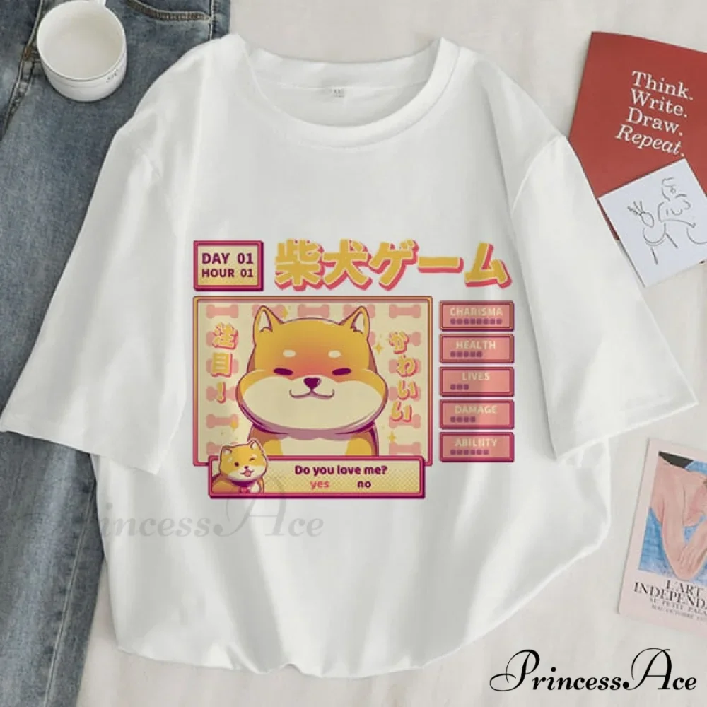 Fashion Korean Aesthetic White T Shirt - Image 6