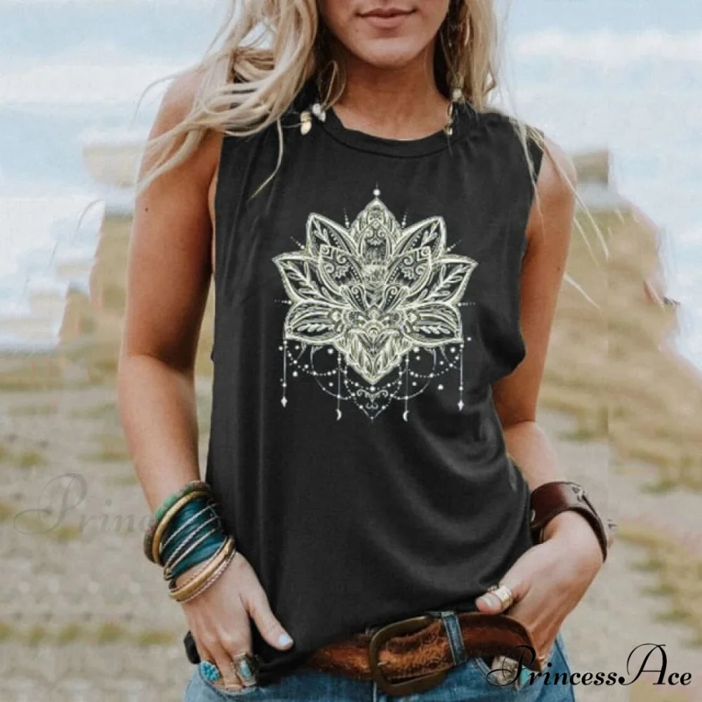 Casual Loose Round Neck Graphic Printing Tee - Image 4