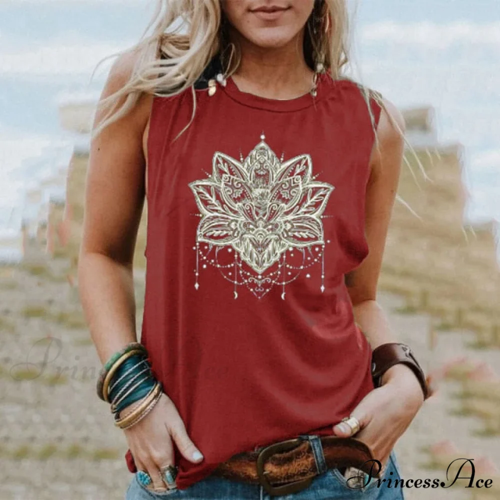 Casual Loose Round Neck Graphic Printing Tee - Image 5