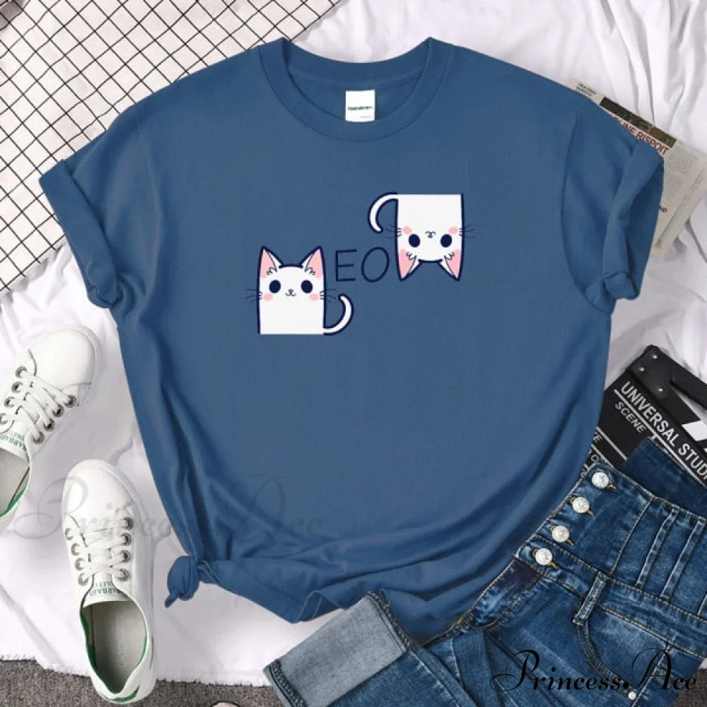 Oversize Fashion Clothing Funny Korean Style T-Shirts - Image 29
