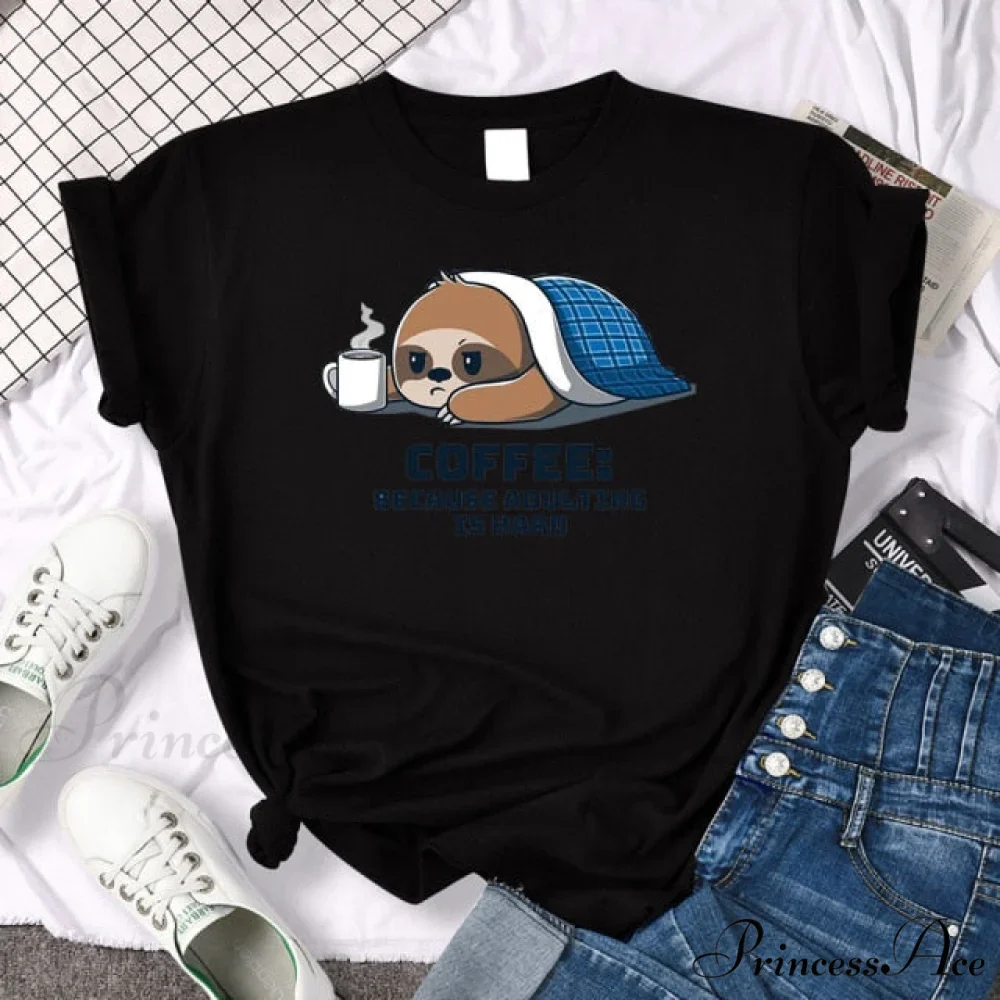 Oversize Fashion Clothing Funny Korean Style T-Shirts - Image 5