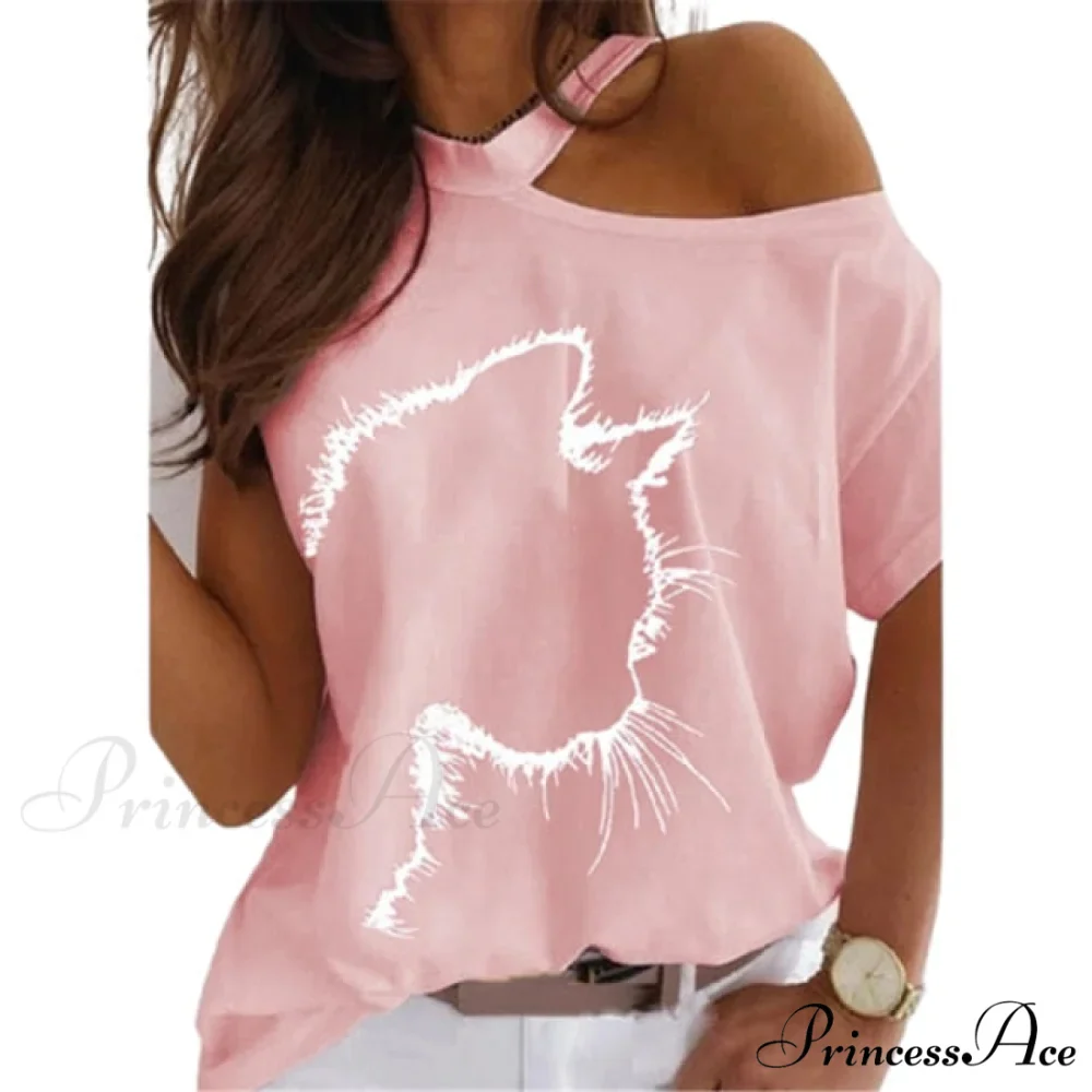 Casual Print Short Sleeve O-neck Tops - Image 10