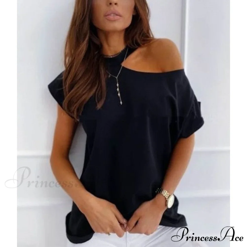 Casual Print Short Sleeve O-neck Tops - Image 11