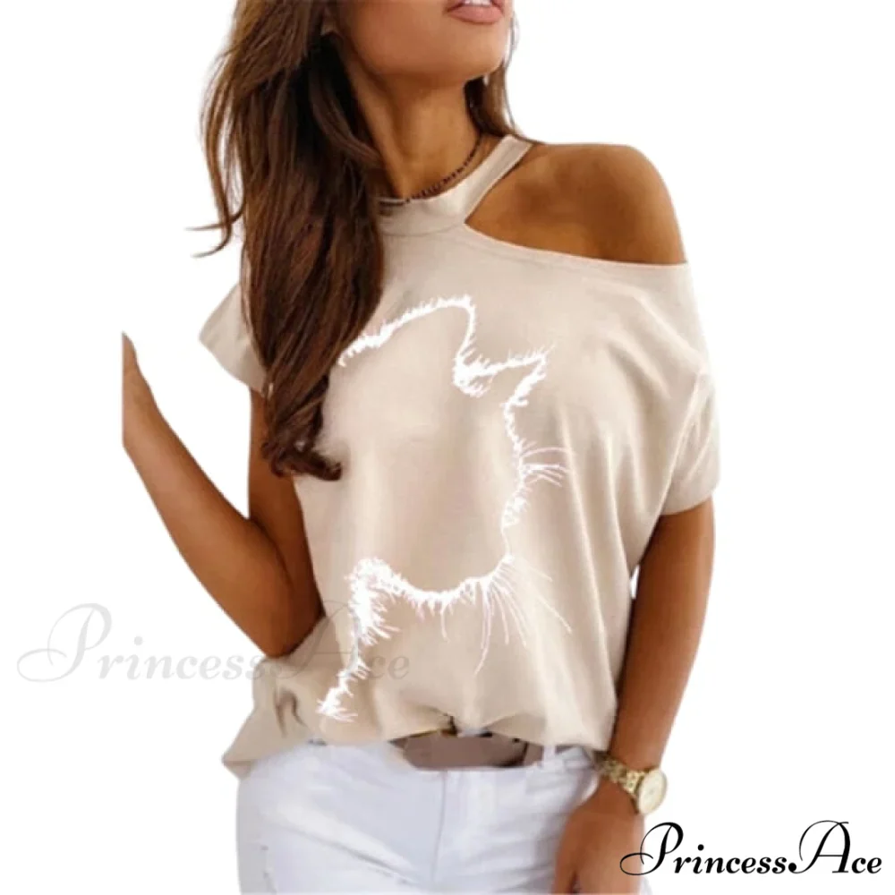Casual Print Short Sleeve O-neck Tops - Image 15