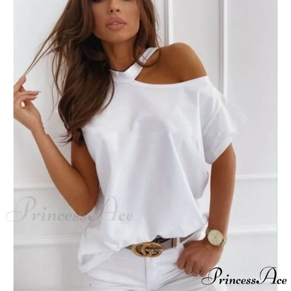 Casual Print Short Sleeve O-neck Tops - Image 4