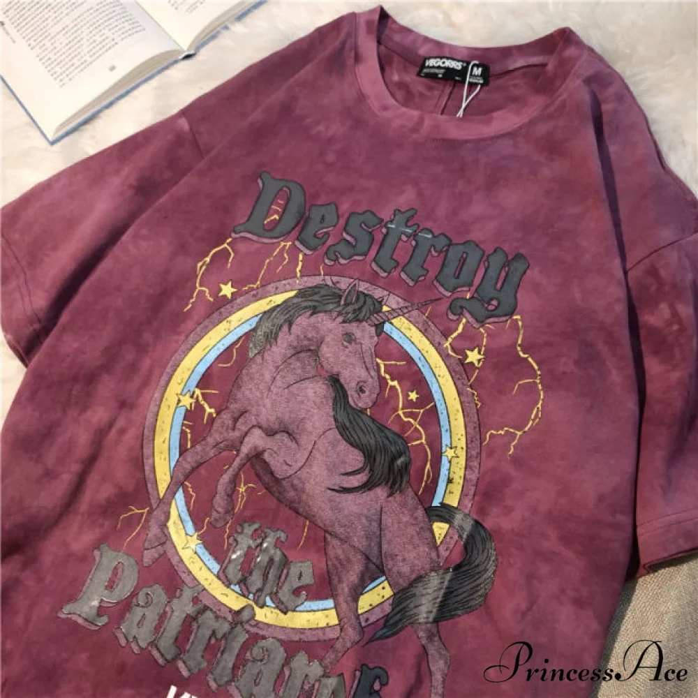 Short Sleeve O Neck Print T-Shirt - Image 20