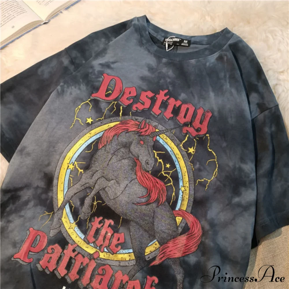 Short Sleeve O Neck Print T-Shirt - Image 23