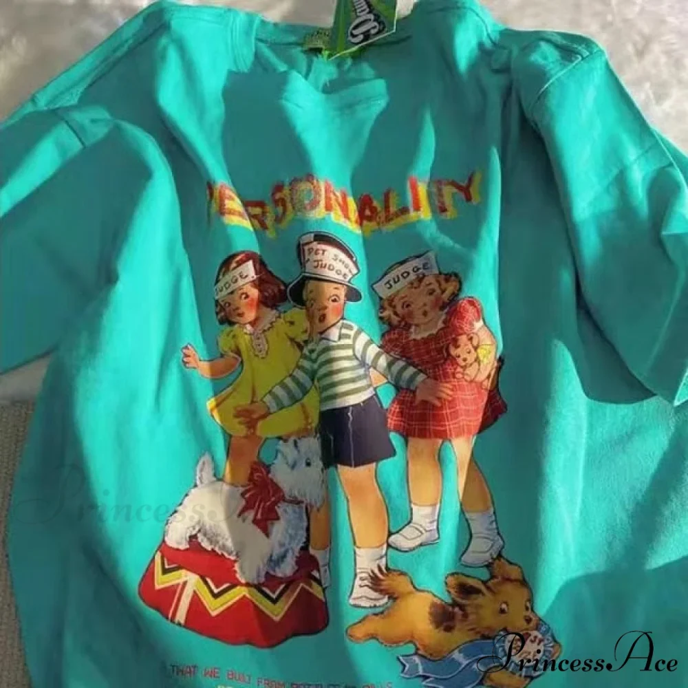 Short Sleeve O Neck Print T-Shirt - Image 6