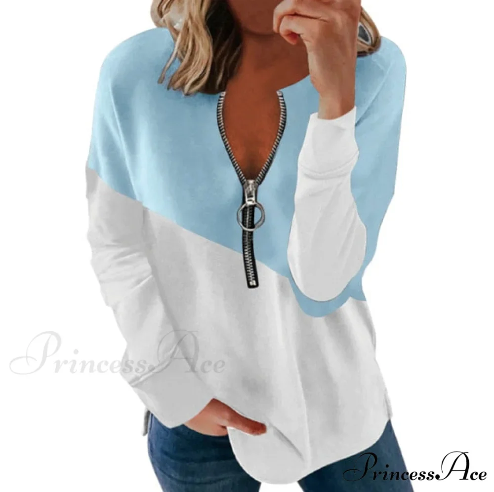 Large Loose Zipper Sexy Printed Vintage T Shirts - Image 12