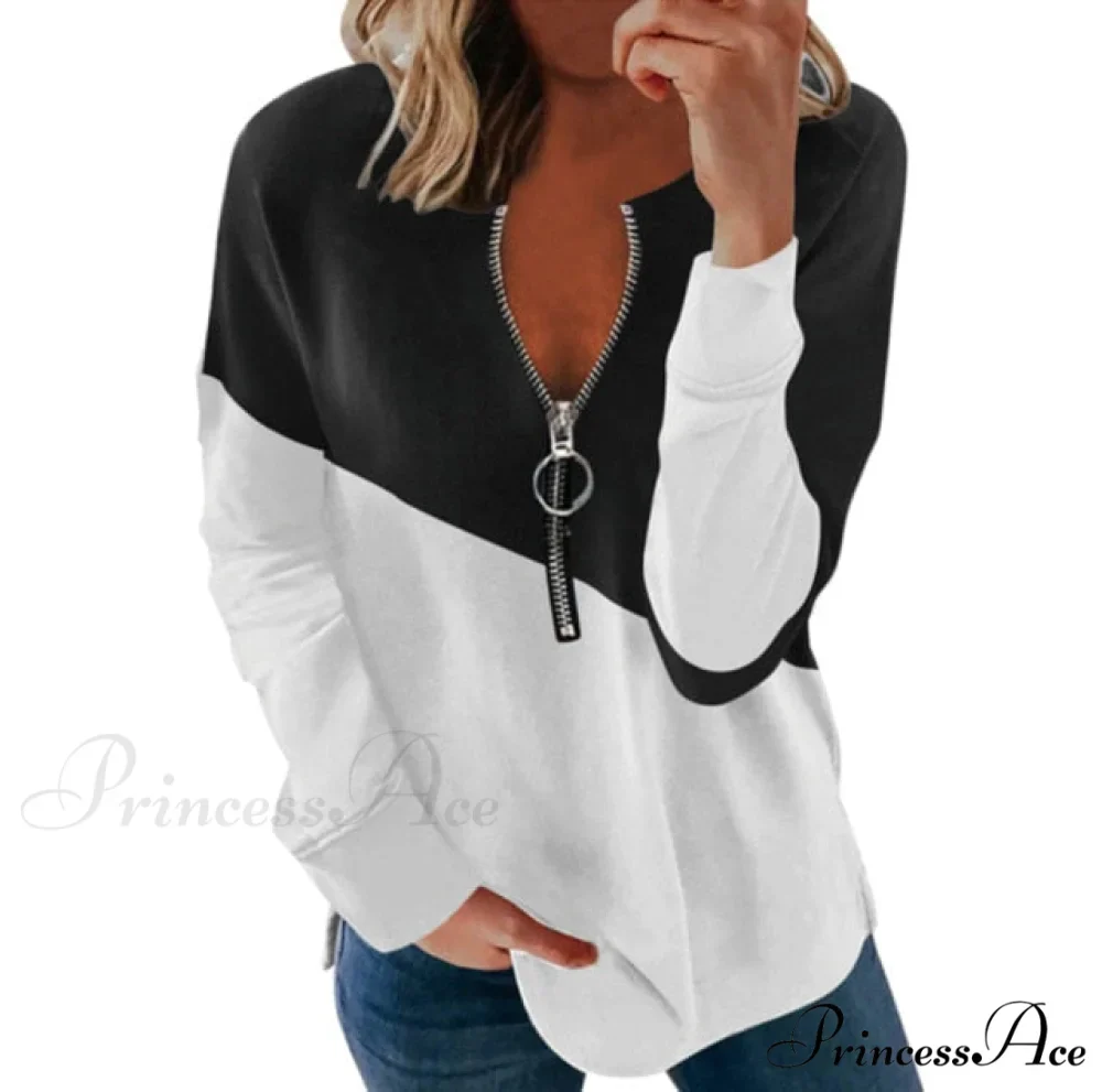Large Loose Zipper Sexy Printed Vintage T Shirts - Image 23