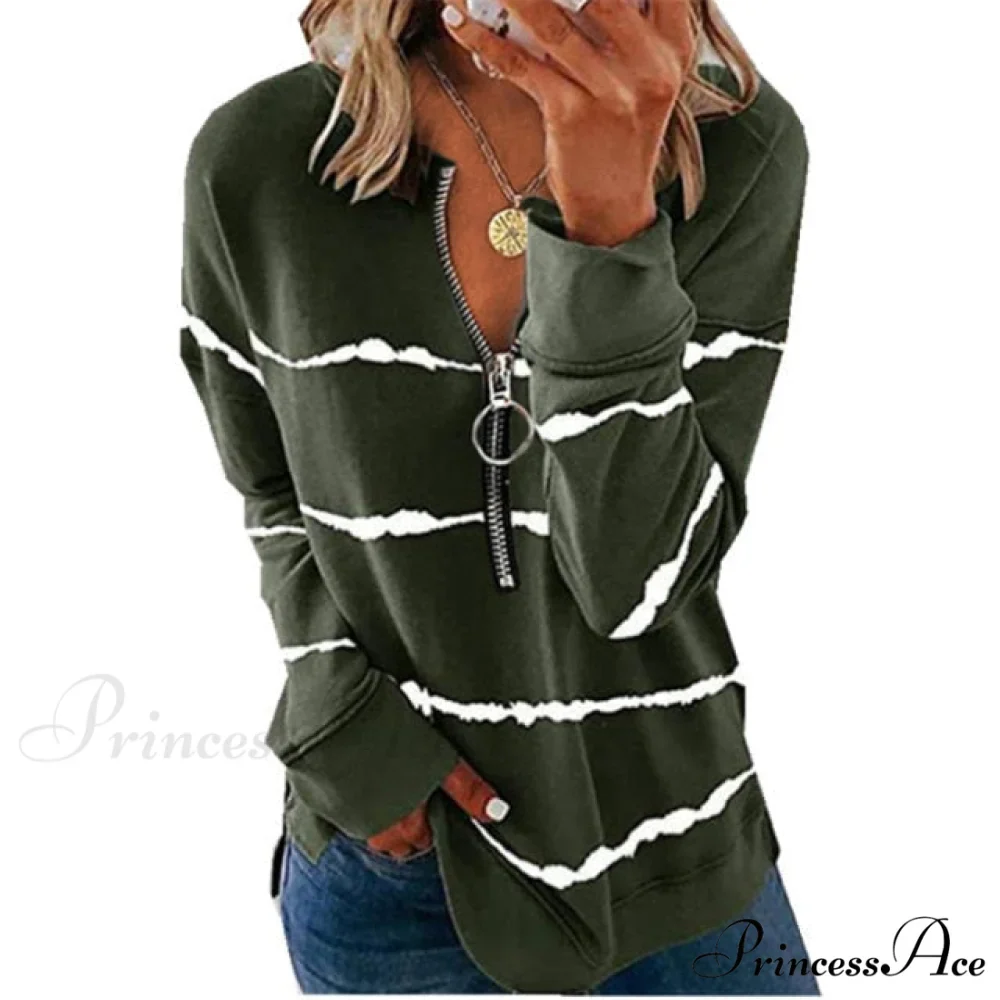 Large Loose Zipper Sexy Printed Vintage T Shirts - Image 31
