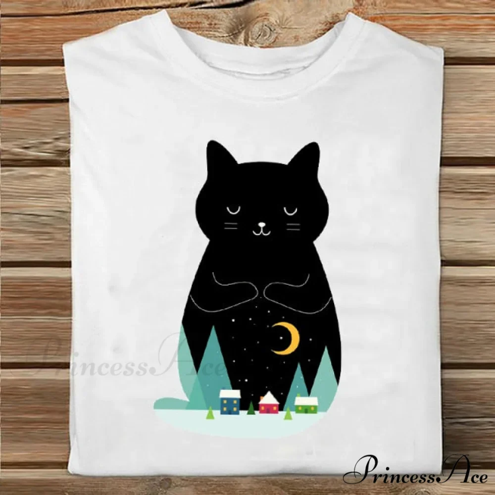 Coffee Love Cartoon Printing Clothes Tshirt - Image 10