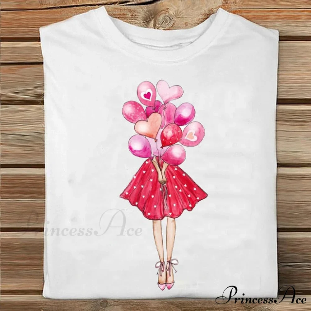 Coffee Love Cartoon Printing Clothes Tshirt - Image 12