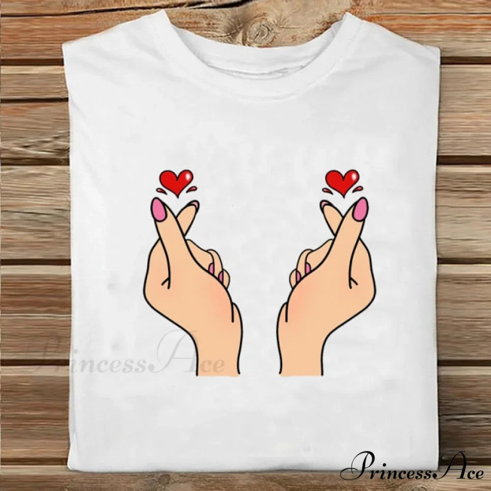Coffee Love Cartoon Printing Clothes Tshirt - Image 21