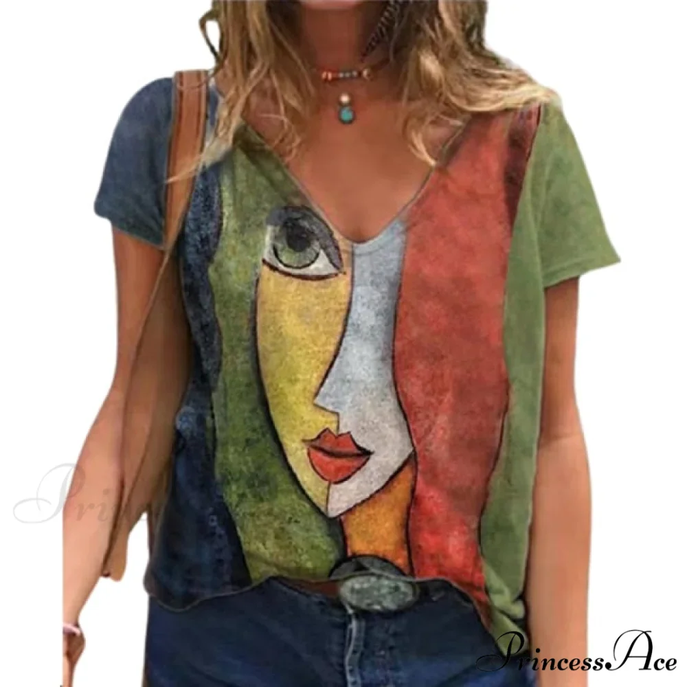 Women's Summer Casual Oversize Print Shirt - Image 2