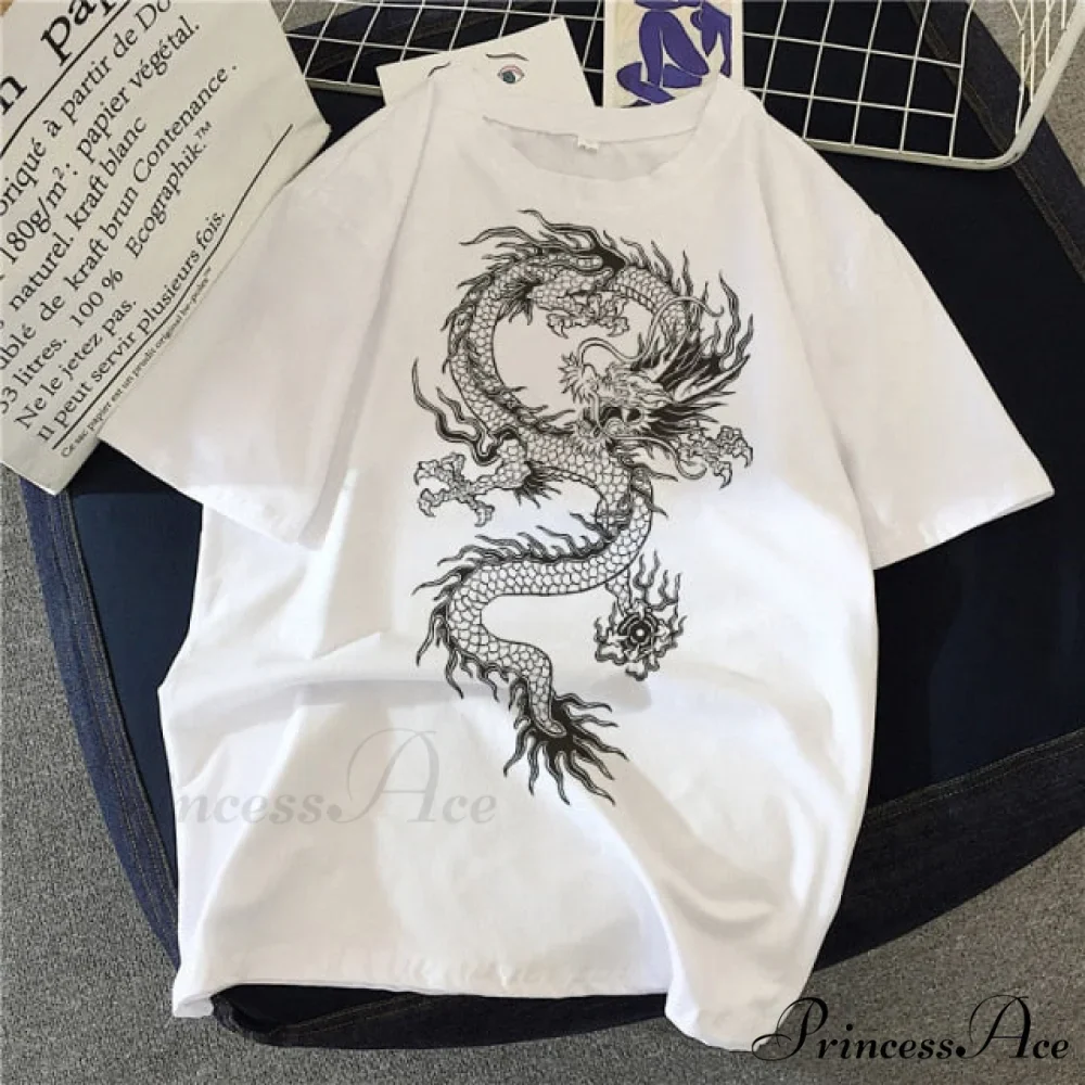 White Print Short O Neck T-shirts - Image 11