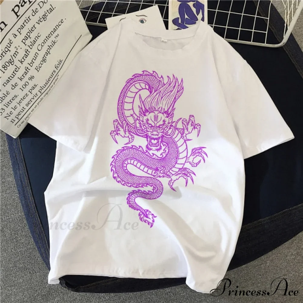 White Print Short O Neck T-shirts - Image 15