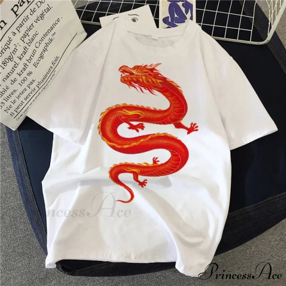 White Print Short O Neck T-shirts - Image 18