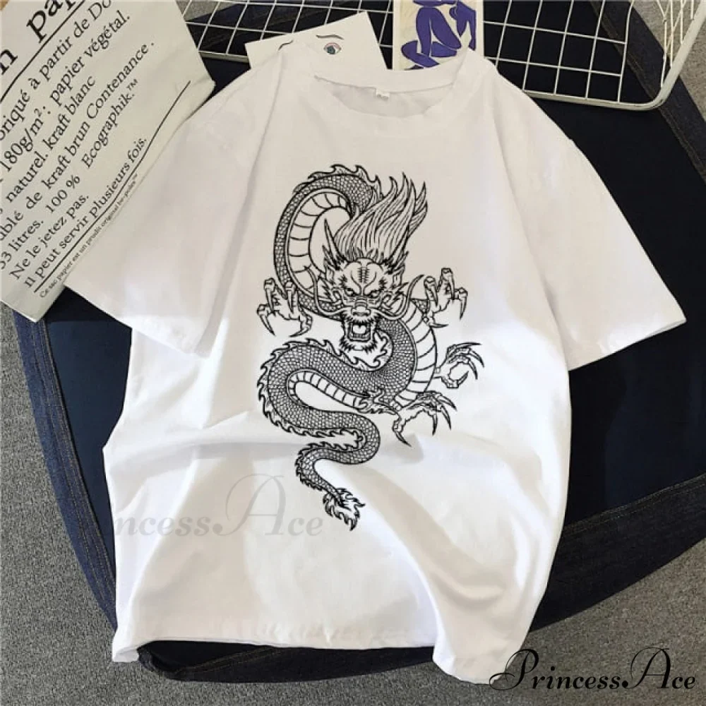 White Print Short O Neck T-shirts - Image 22