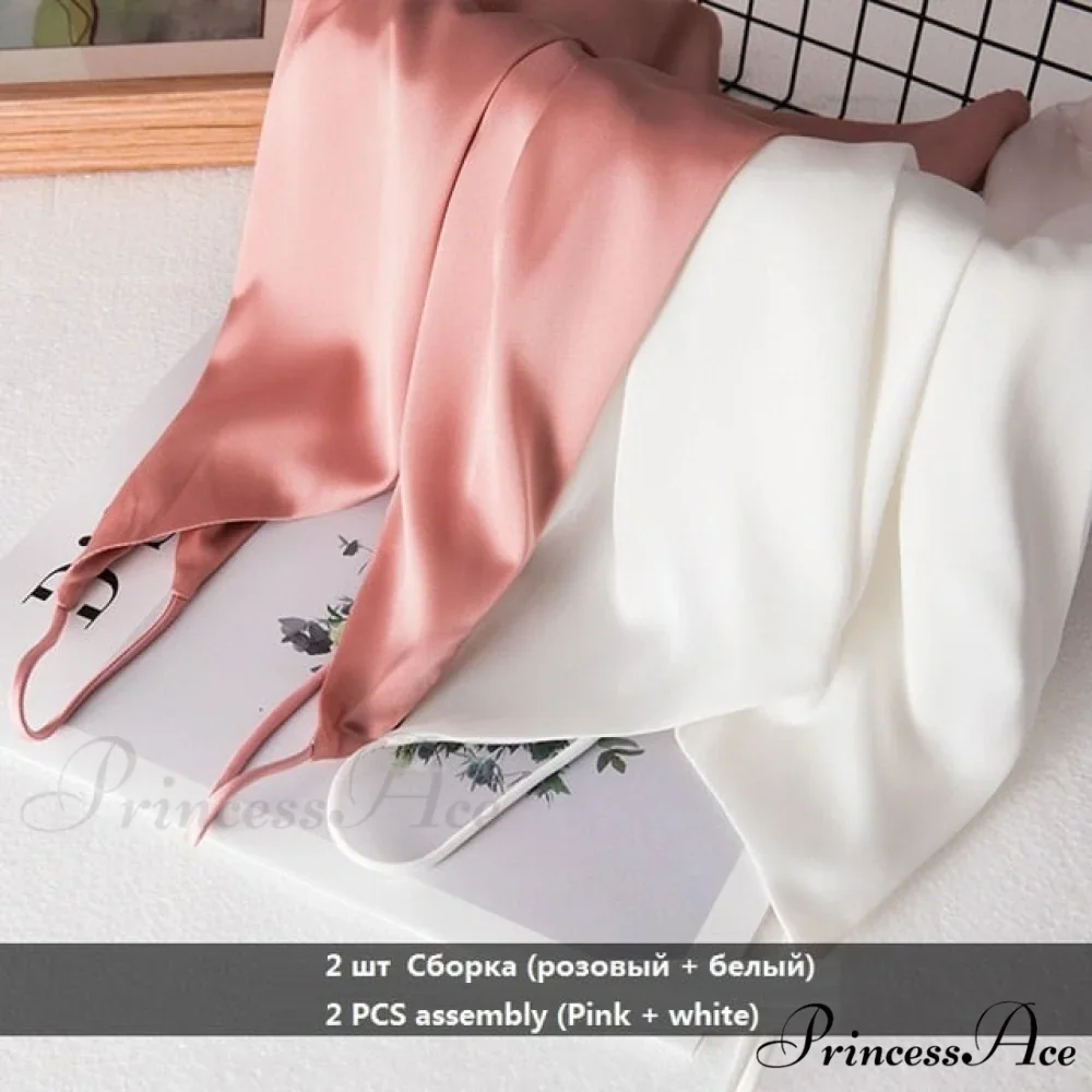 Crop Women Camis Silk Satin Tank Top - Image 10