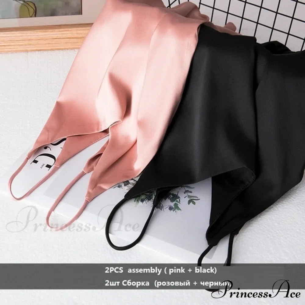 Crop Women Camis Silk Satin Tank Top - Image 3