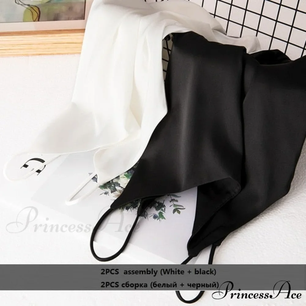 Crop Women Camis Silk Satin Tank Top - Image 4
