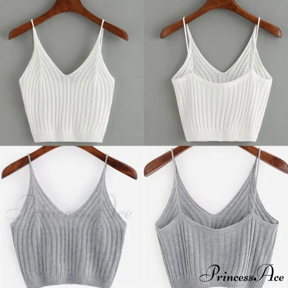 Sexy Strappy Sleeveless Racerback Crop Top - Image 3