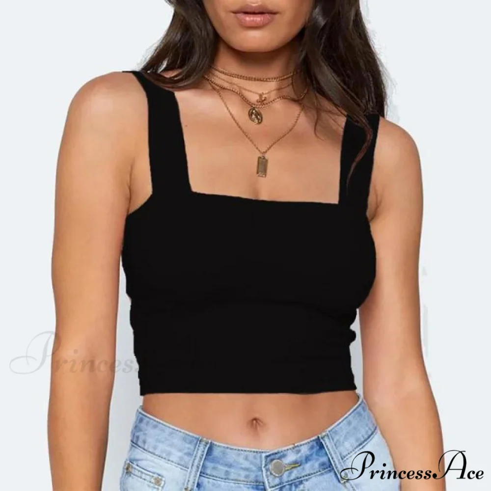 Vest Off Shoulder Knitted Candy Colors Crop Tops - Image 10