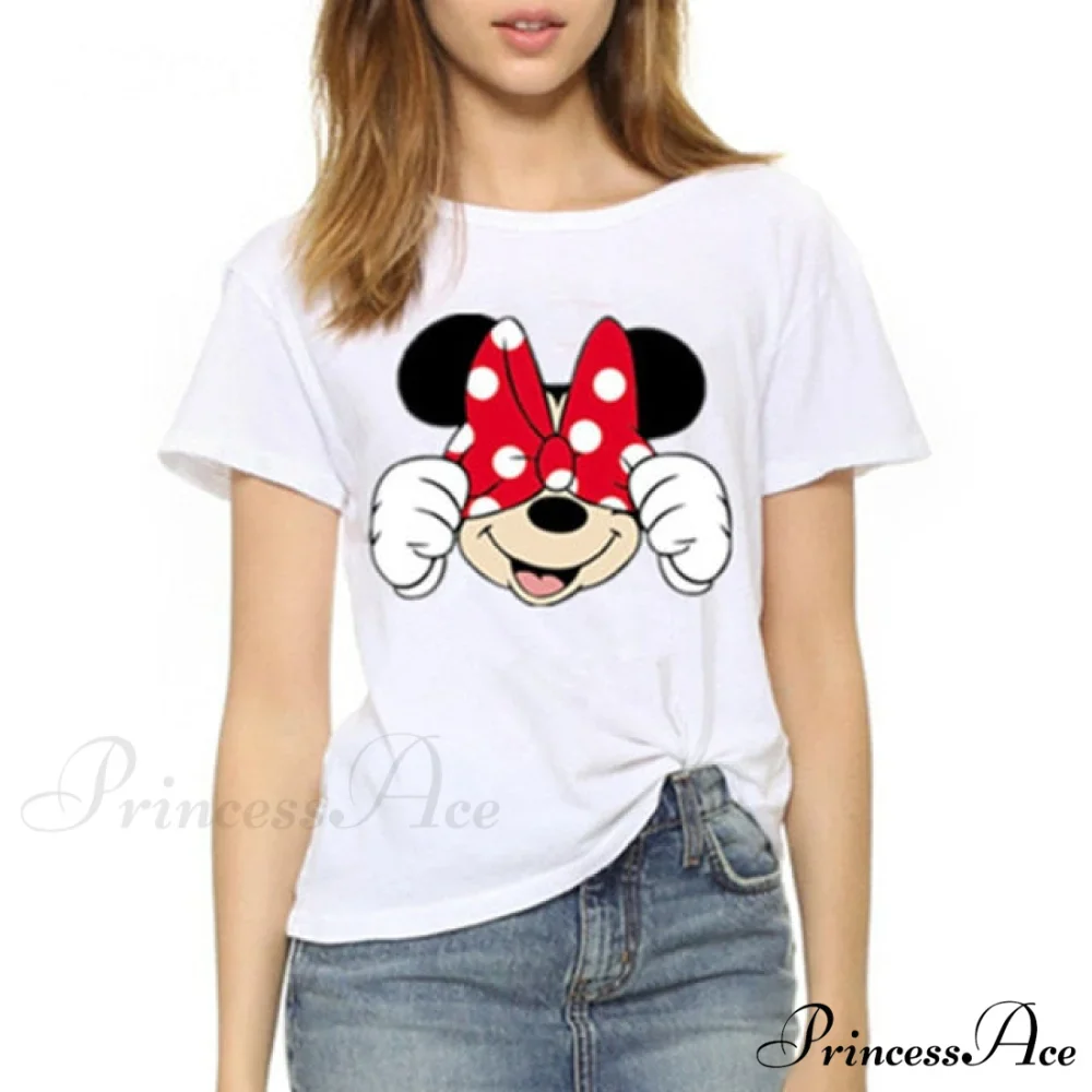 Three Mickey Mouse Print Women T shirt - Image 2