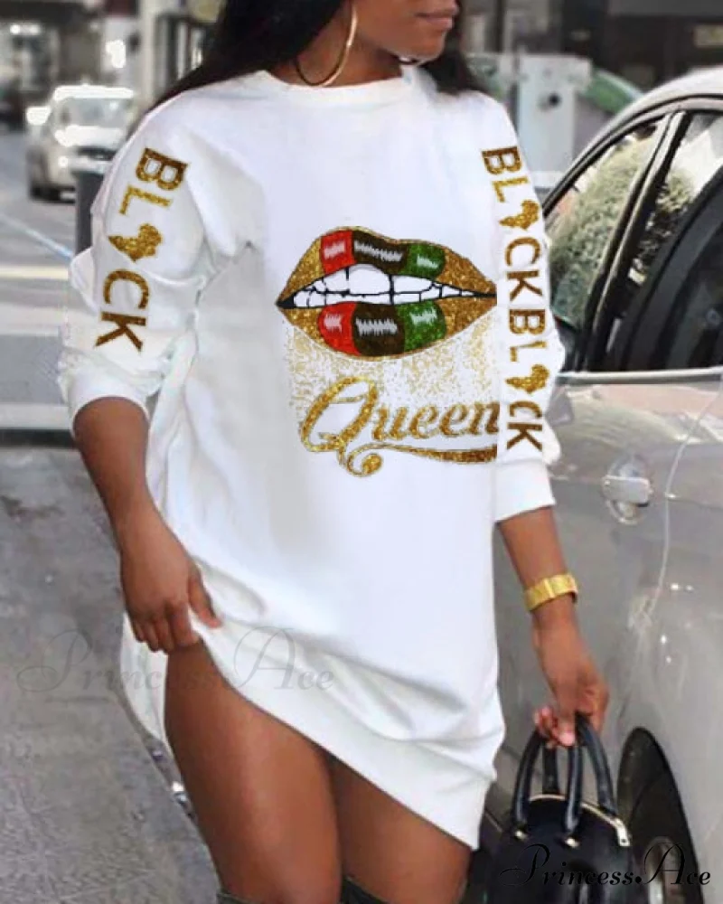 Street Style Casual Poker Pattern Dresses - Image 4