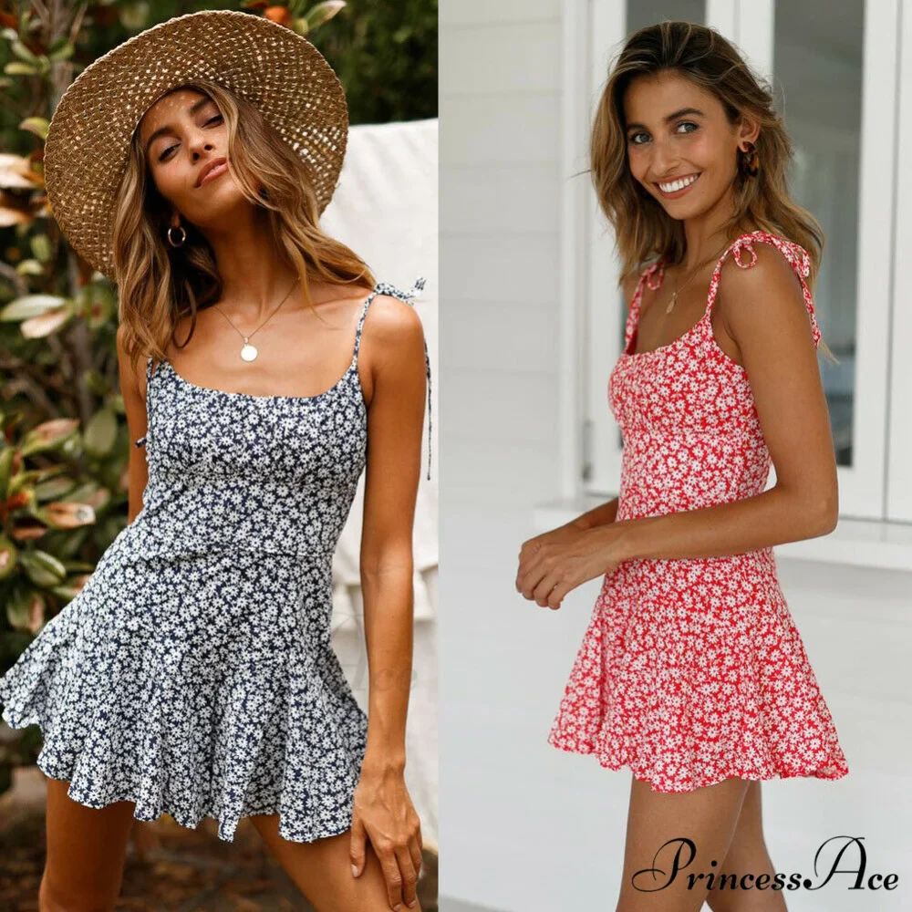 Flowers Print Vintage Bohemian Dresses - Image 2