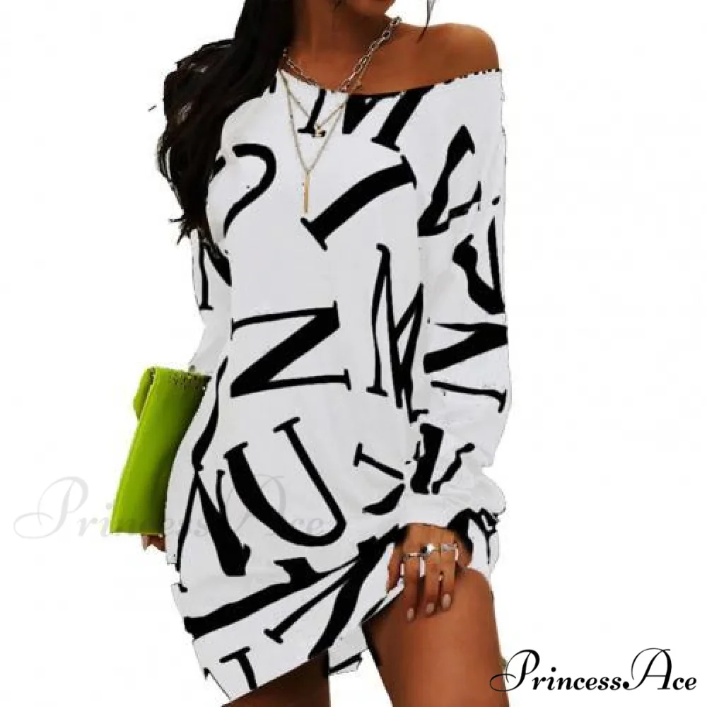 Loose Casual Streetwear Long Sleeve O Neck Dress - Image 5
