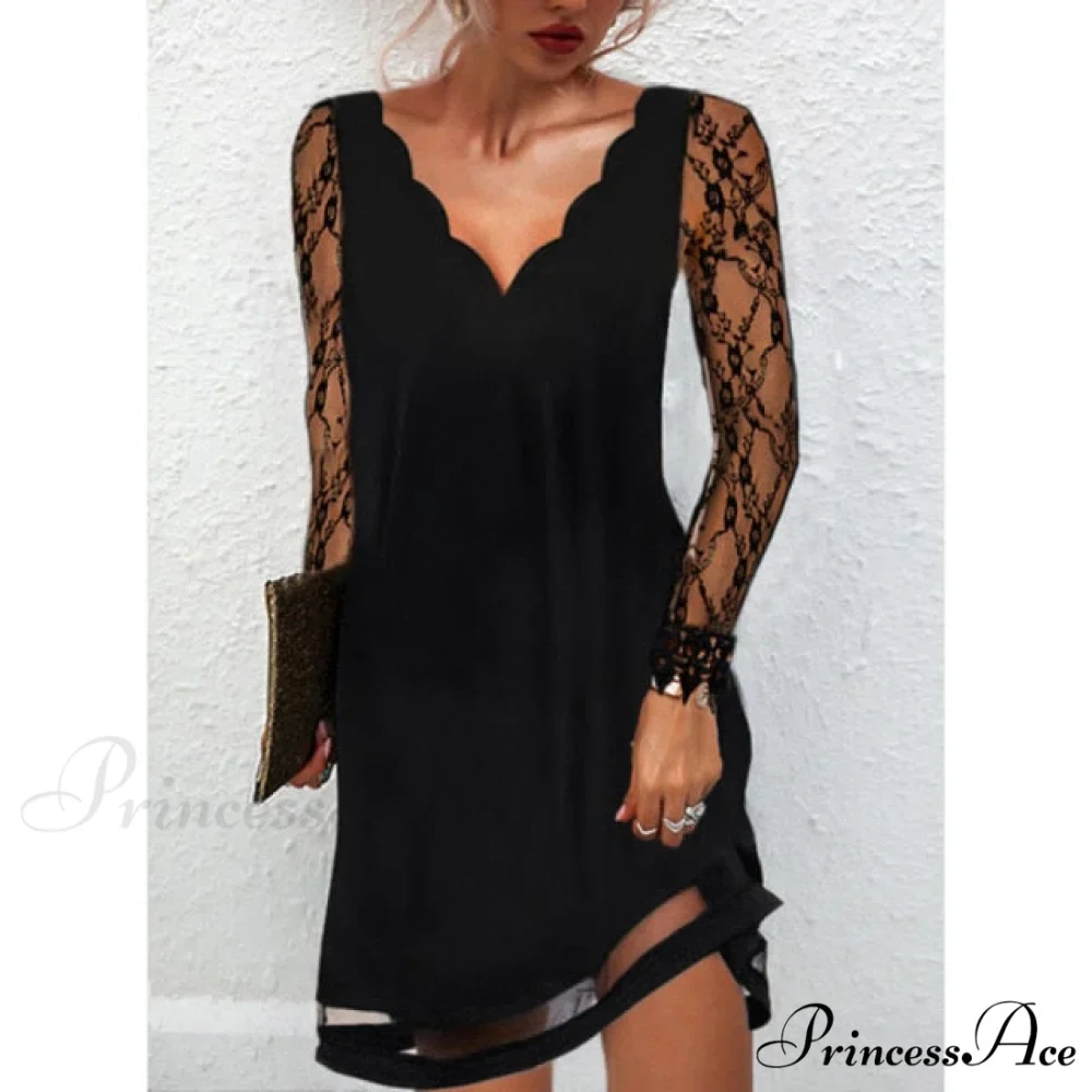 Fashion Sexy Casual Long Sleeve Vestidos Pullover Party Dress - Image 8