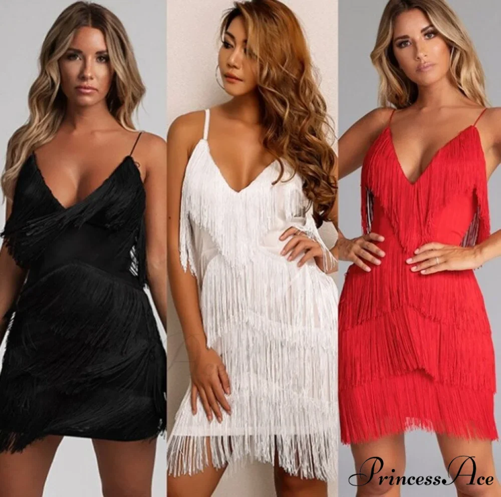 Vintage Gatsby Sequin Party Slip Sexy Dress - Image 2