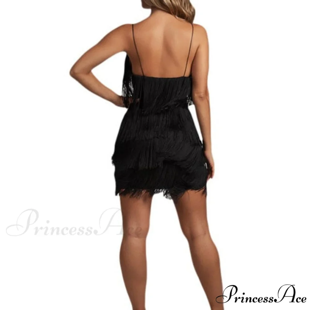 Vintage Gatsby Sequin Party Slip Sexy Dress - Image 4
