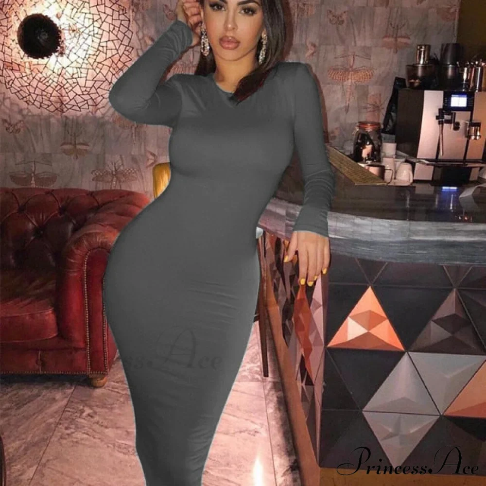 Sexy Club Elastic Elegant Pencil Dresses - Image 3