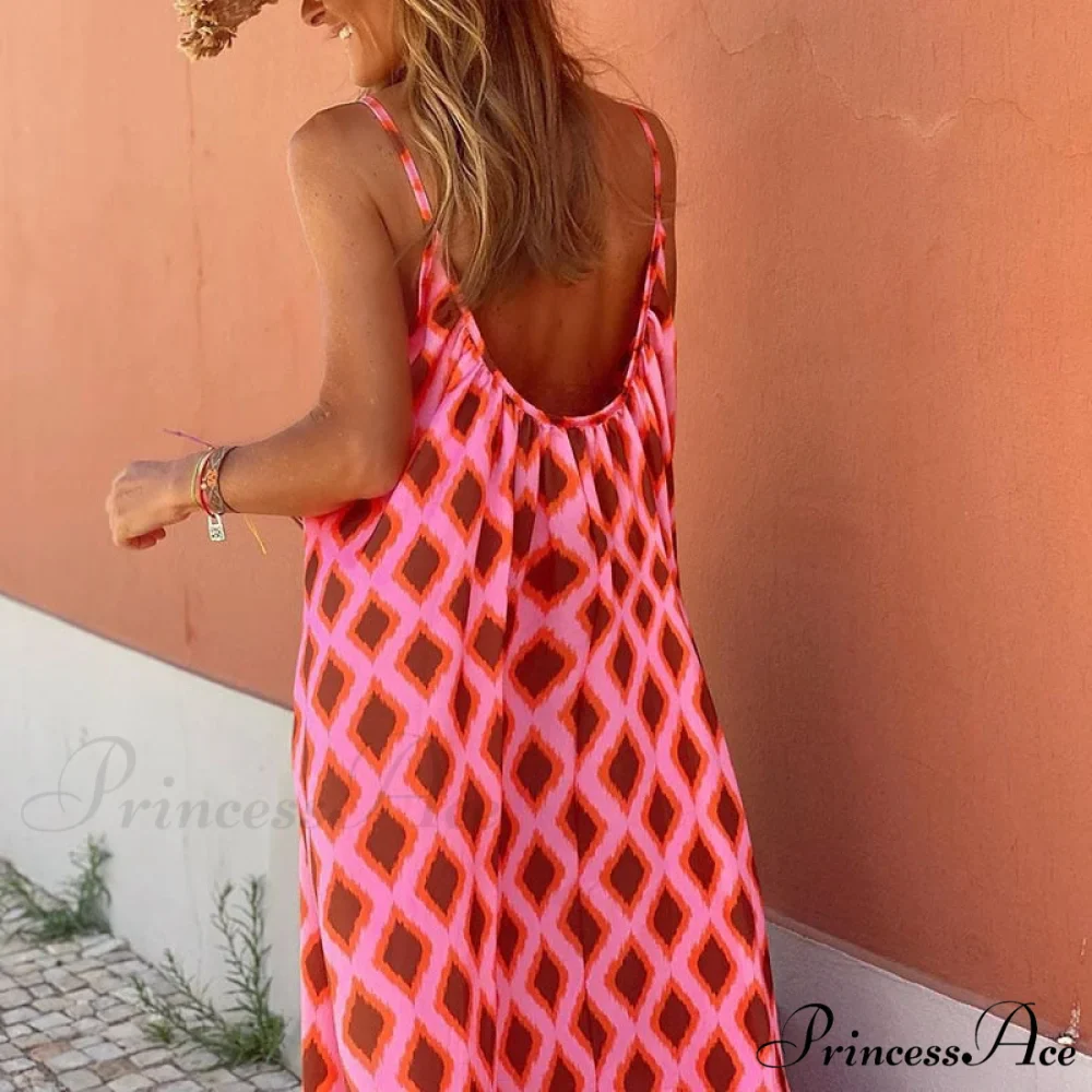 O Neck Backless Maxi Dress - Image 2