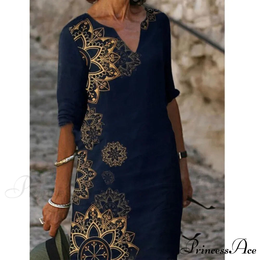 Casual Vintage All-match Plus Size Beach Dresses - Image 3